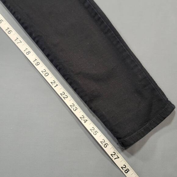 Gap 1969 Black Skinny Jeans Stretch Y2K Classic Zip Cotton Denim Women's Size 26 - Picture 9 of 13